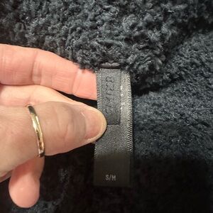 Skims Cozy Black Fuzzy shorts